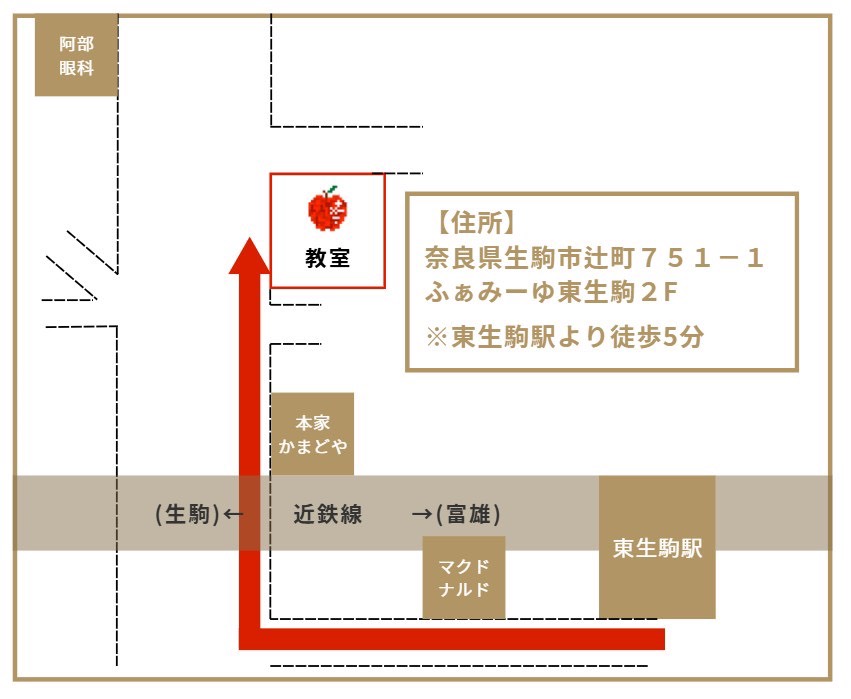 教室へのアクセス地図